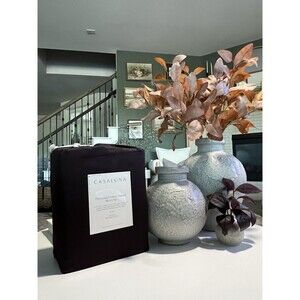 King 600 Thread Count Sateen Sheet Set Dark Fig - Casaluna NEW